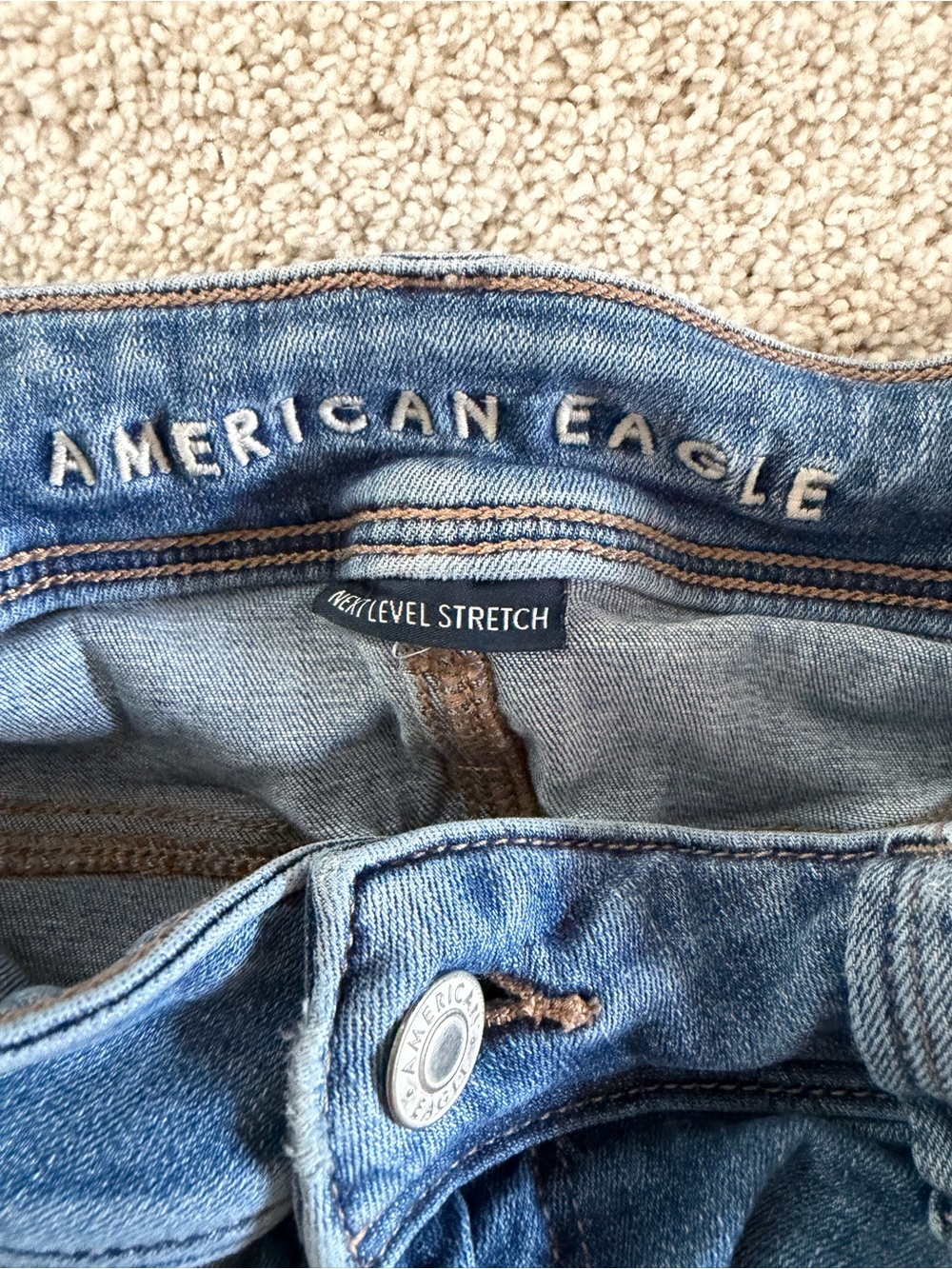 American Eagle Outfitters Blue Flare Jeans - Picture 2 of 5